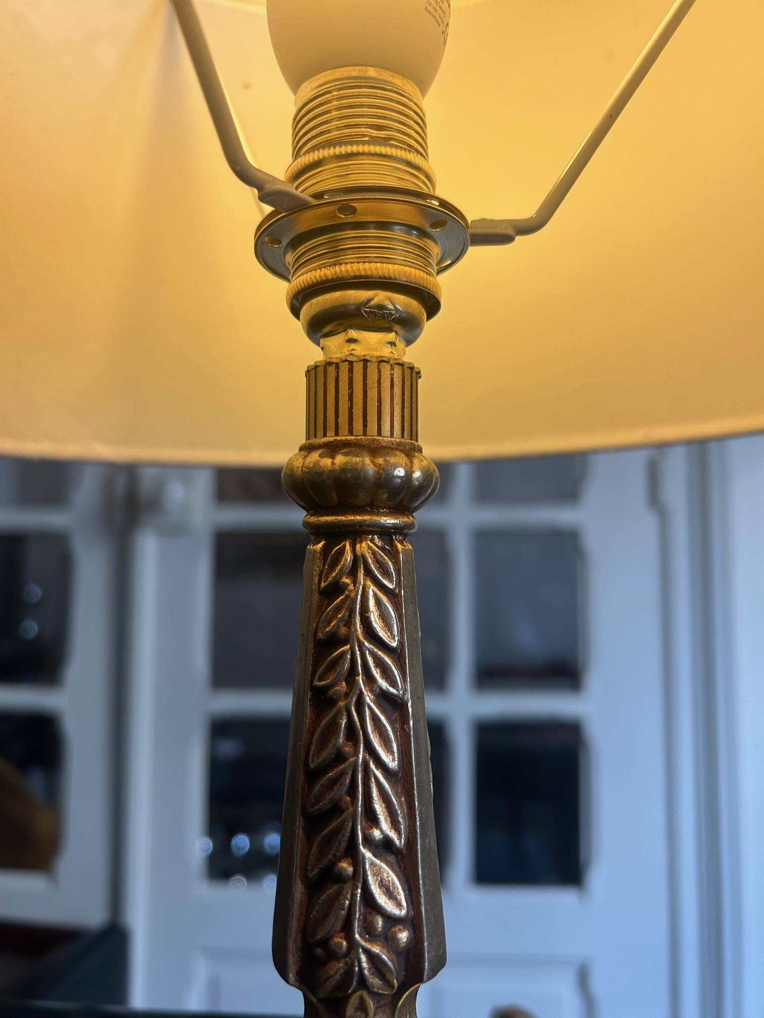 vintage brass lamp