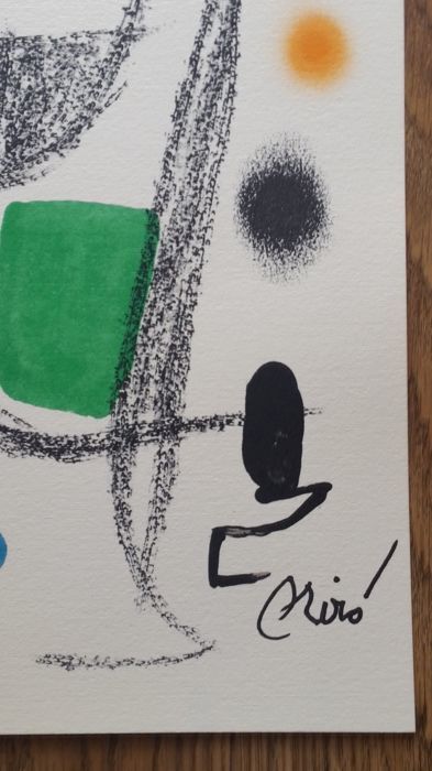 Original lithograph Joan Miro, Maravillas con variaciones acrosticas 20, 1975.