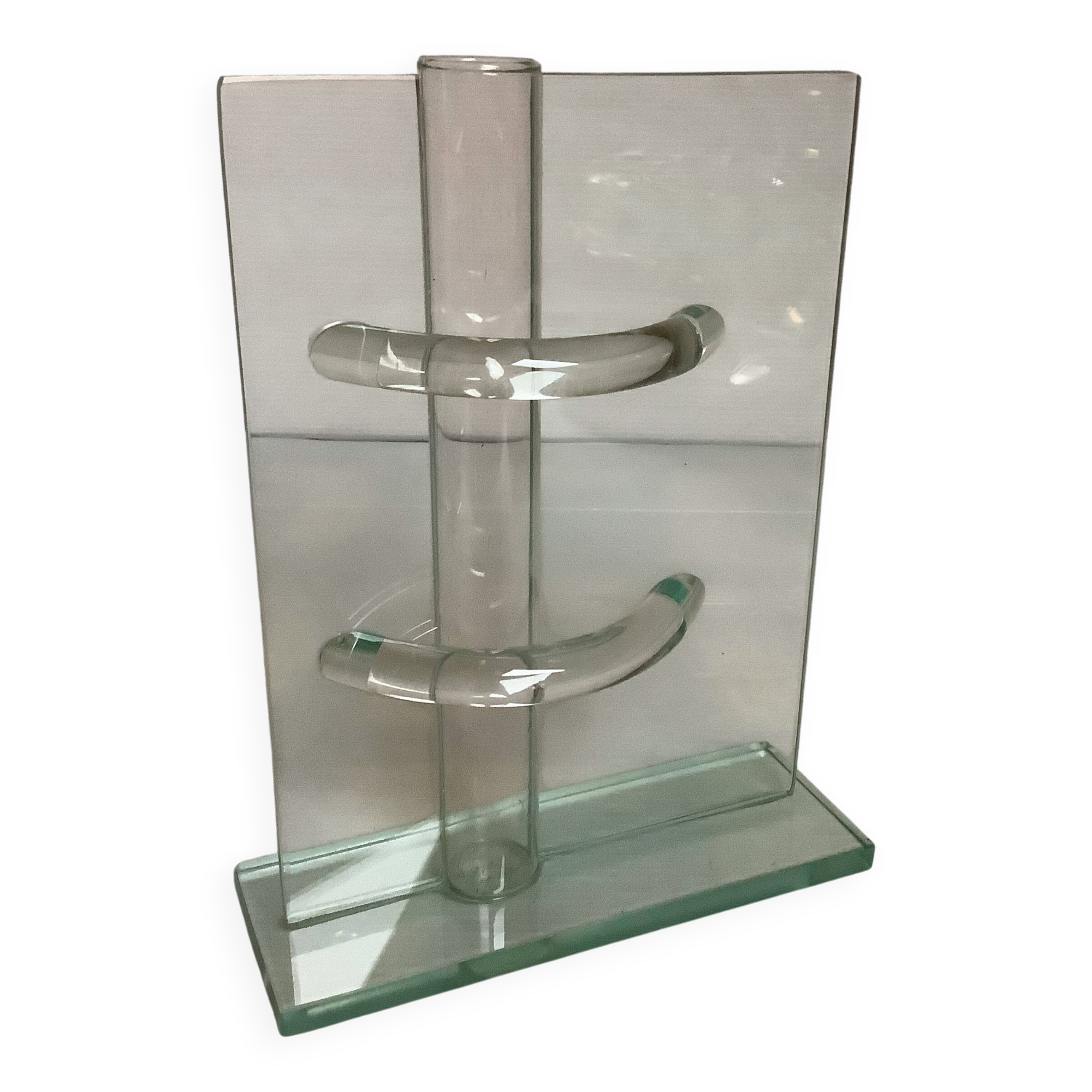 Thick glass soliflore vase design