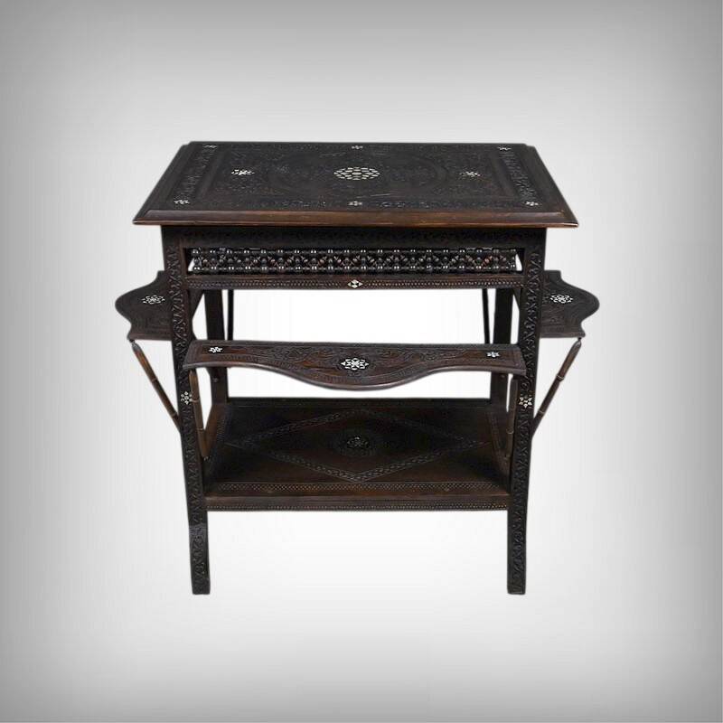 Syrian walnut table – late 19th century