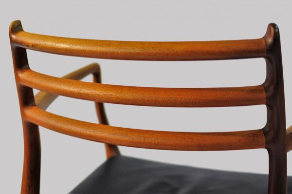 fauteuil modèle 7512 série king en acajou par Thygesen & Sørensen pour Botium 1980