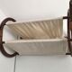 Magazine holders in rattan wicker and fabric 70s