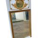 Trumeau mirror with oval decoration and wooden pediment 1920