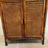 Vintage rattan shelf
