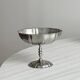 8 very large stainless steel footed bowls