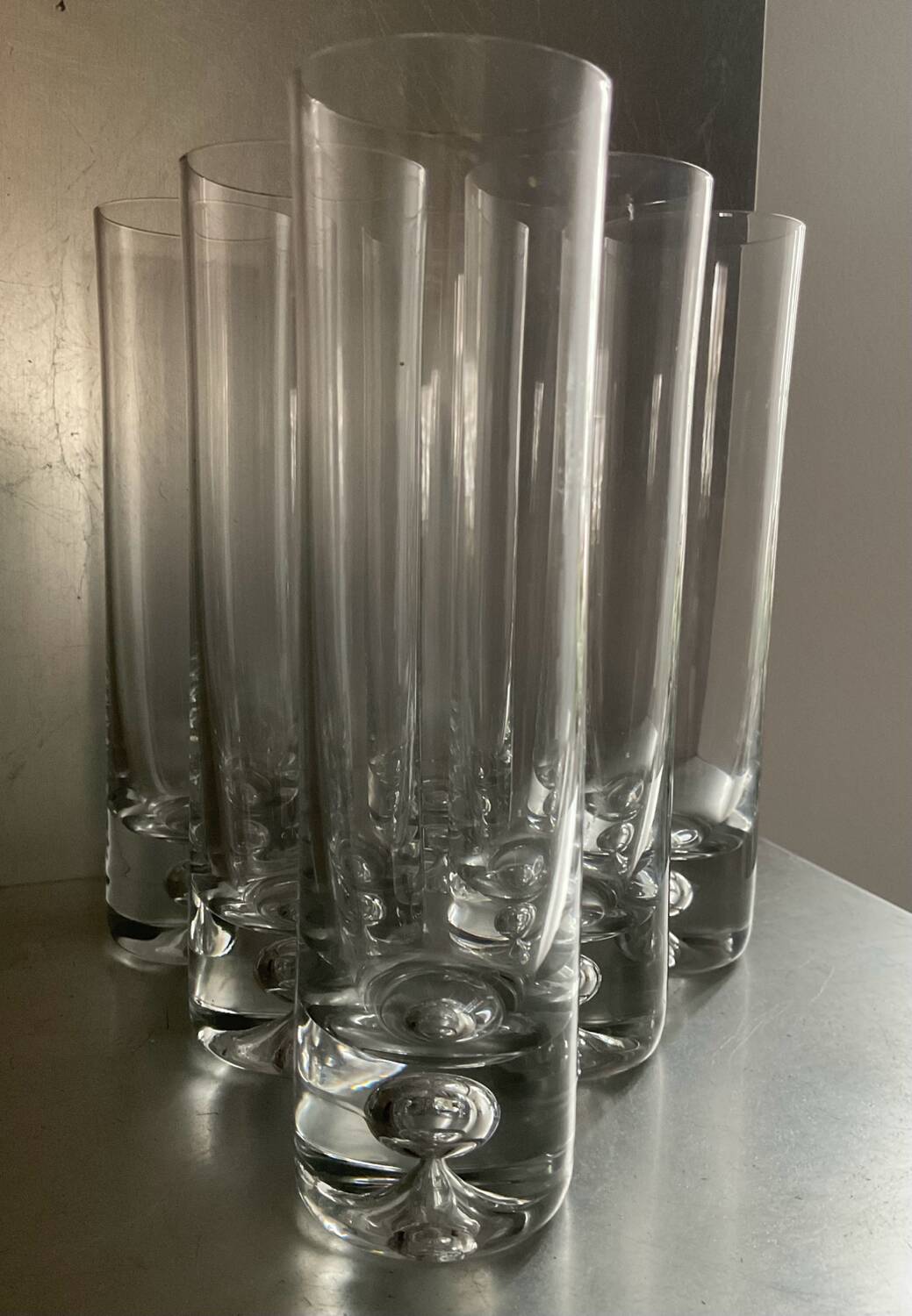 Kosta Boda "Pee" Glasses Set of 6 by WalterHickman 70s