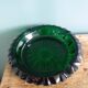 Green glass ashtray