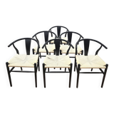 Set of 6 designer dining room chairs