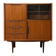 Scandinavian vintage 1960s cabinet buffet secretary display case