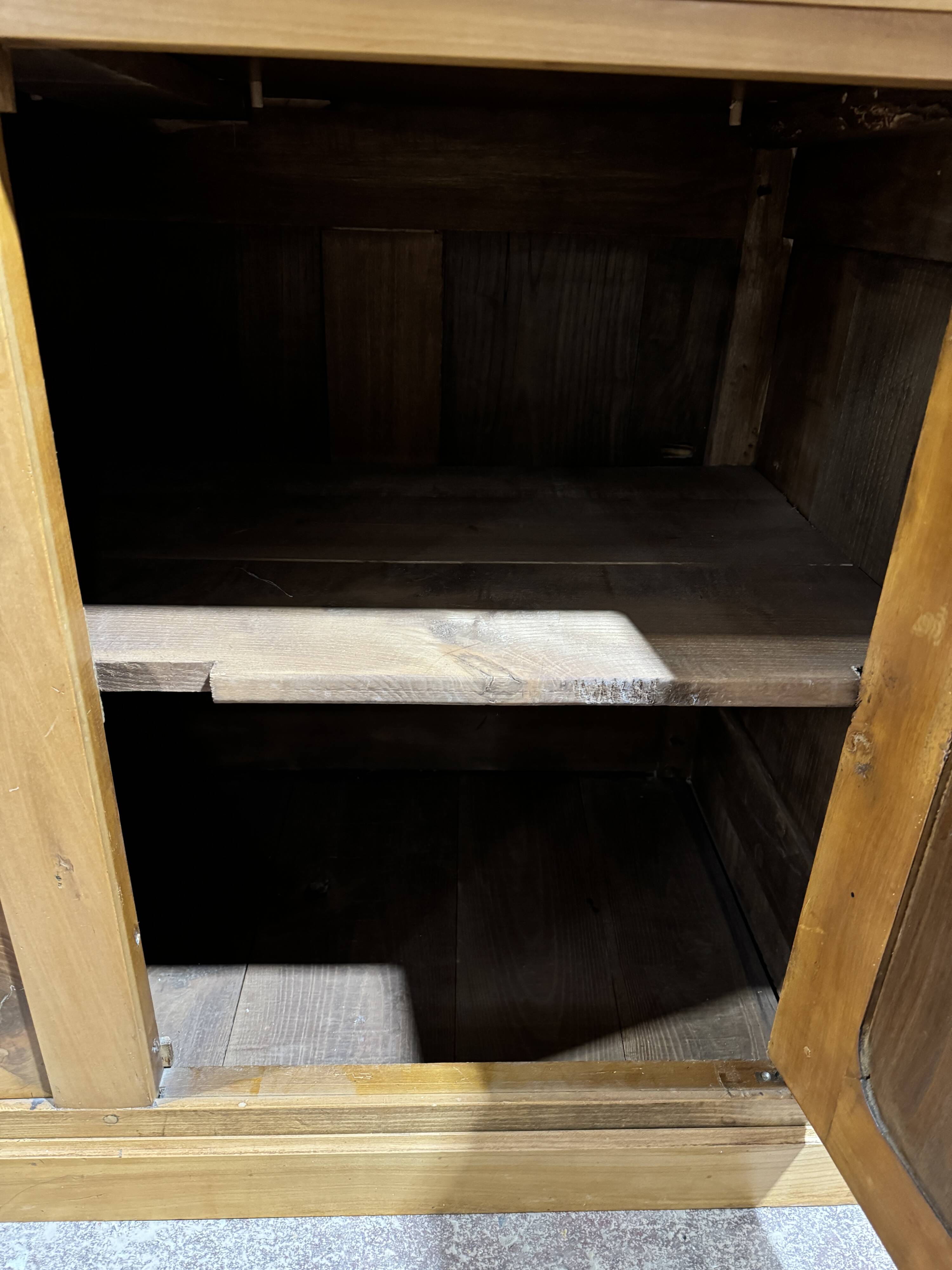 Large cherry wood bookcase
