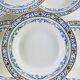 6 old creil and montereau hollow plates, Colbert service