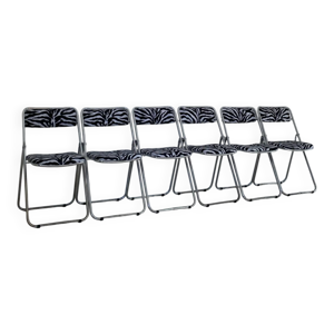 6 chaises pliantes en