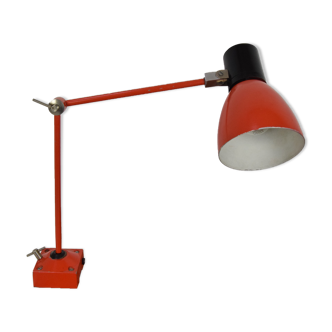 Adjustable industrial table lamp, czechoslovakia,1960's.