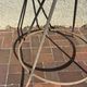 Ancien portemanteau en fer forgé type clé de sol par Roger Féraud