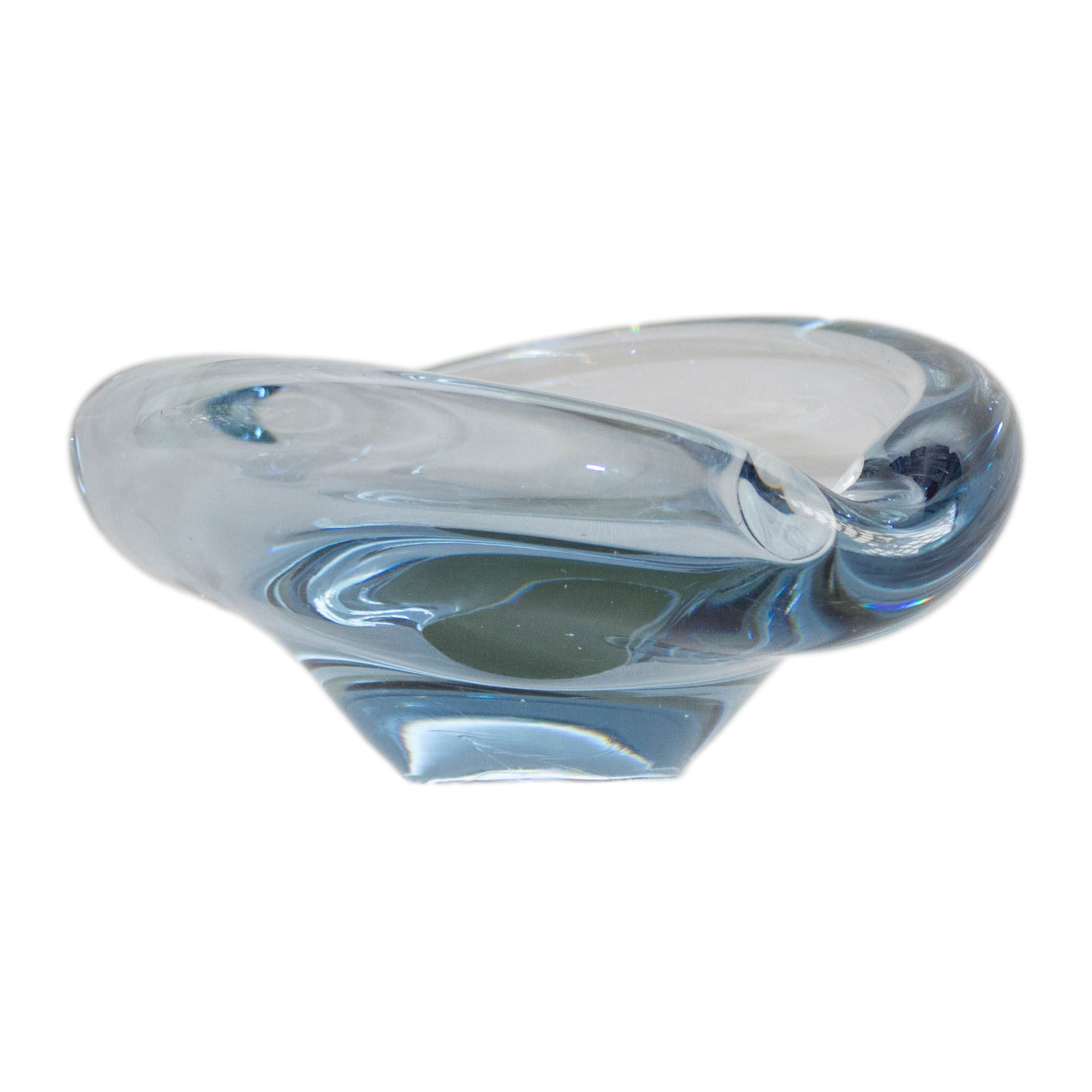 Aqua Ashtray by Per Lütken for Holmegaard, 1950 s