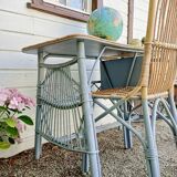 Vintage wicker desk