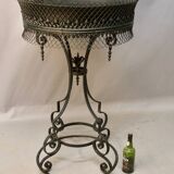 Large wrought iron planter