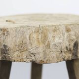 Old Antique Wabi Sabi Primitive pine stool