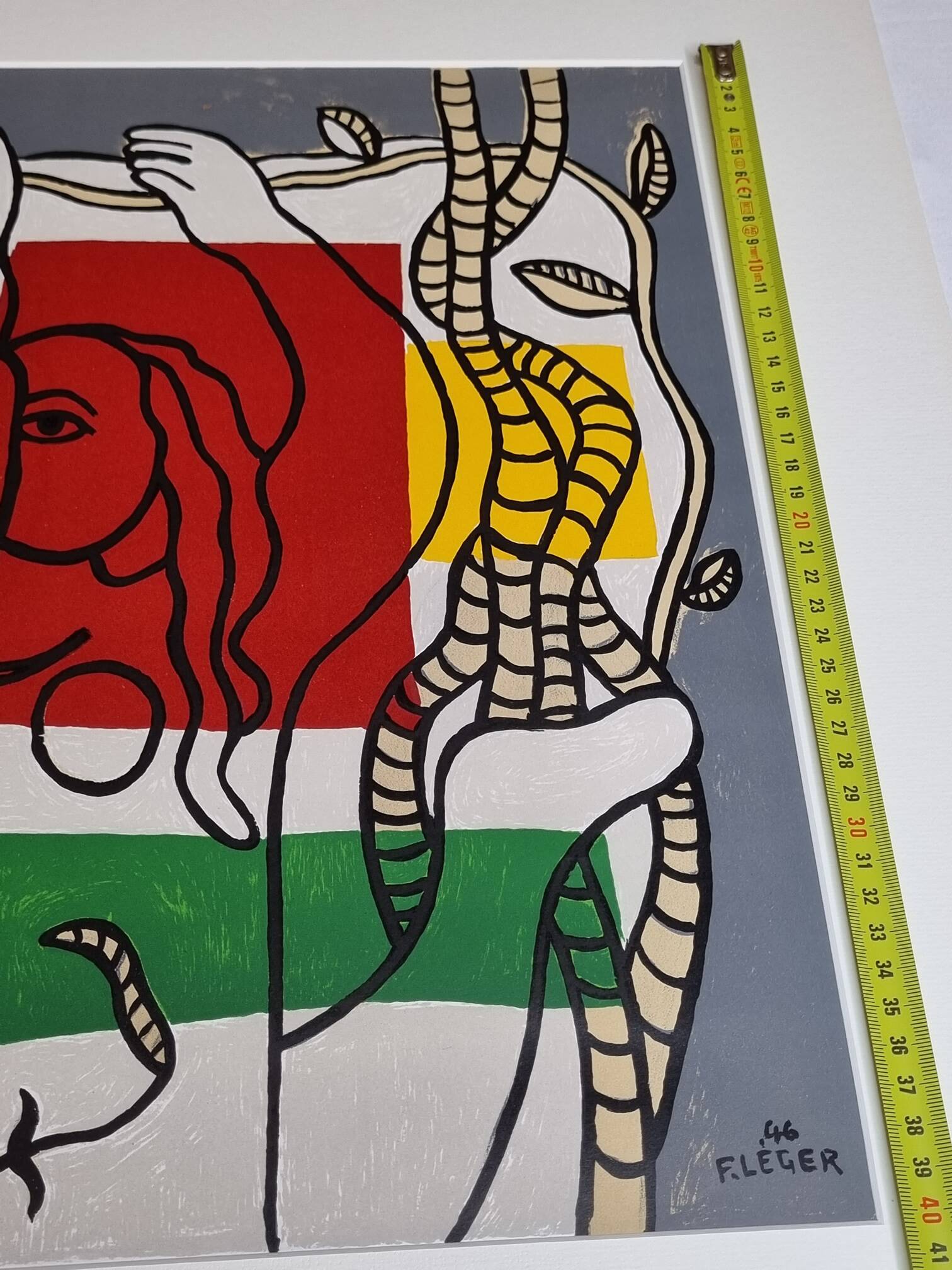 Original lithograph after Fernand Léger, 1946, 62 x 72 cm, framed