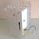 Wall lamp in ice glass and diamond tips / vintage 60s-70s
