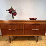 Buffet rétro vintage à quatre tiroirs en teck par Stonehill – 1960