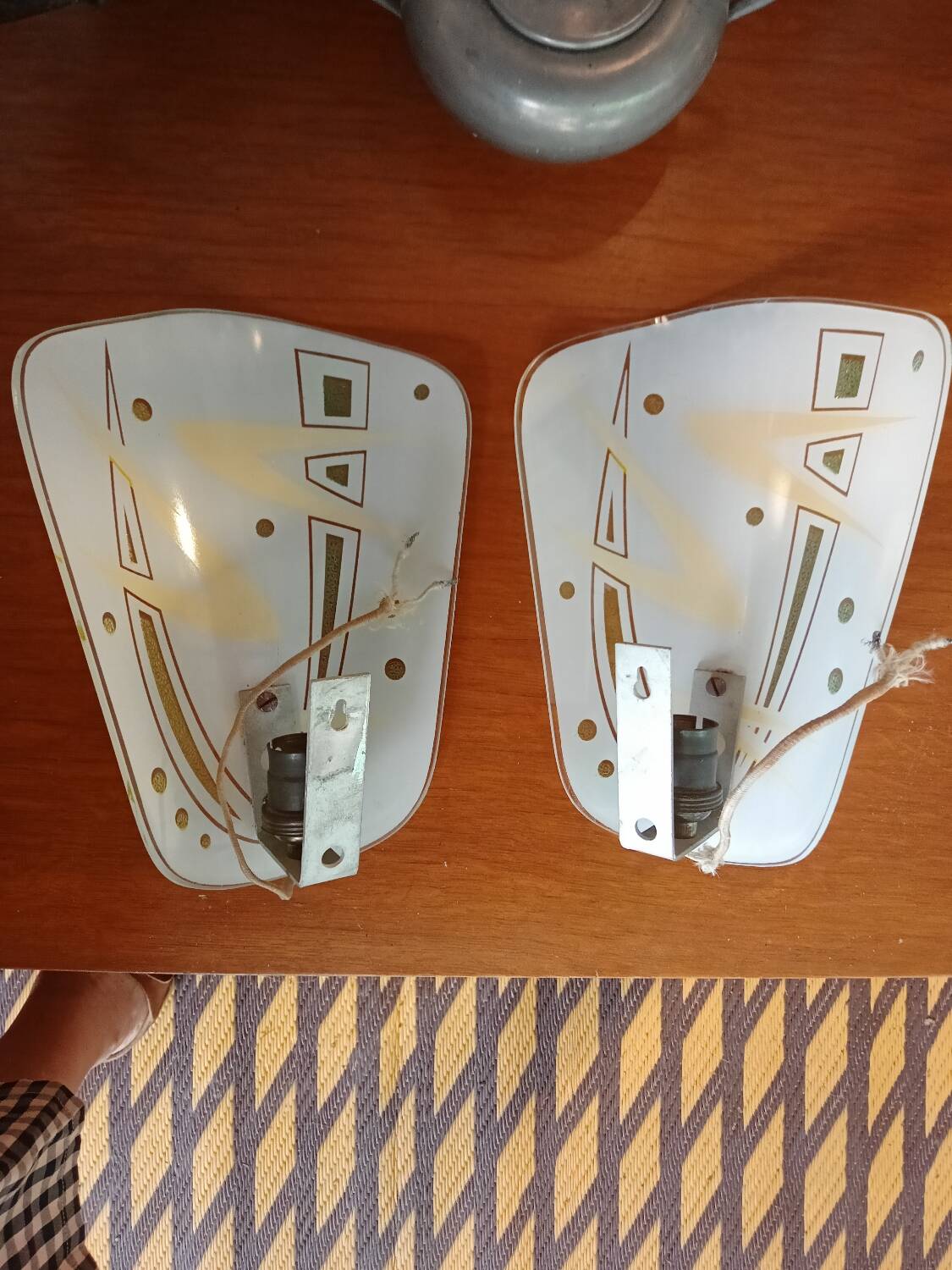 Pair of Art Deco wall lights