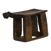 Tabouret Lobi en bois sculpté du début du 20ème siècle, Burkina Faso, Afrique