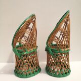 Vintage rattan lounge toy