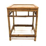 Scandinavian rattan bedside table, Sweden, 1960