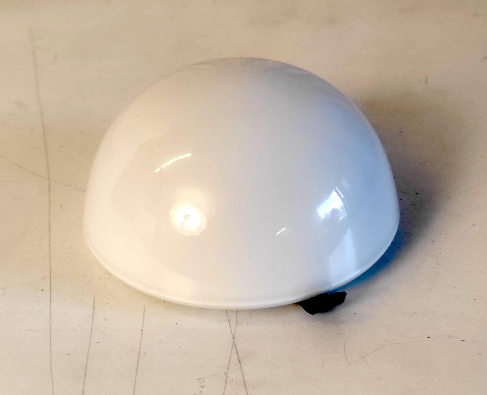 Ceiling lamp in opaline glass 16 cm, 60s/70s