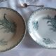 Flat porcelain plate st Amandinoise st amand model thrush