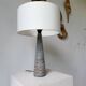Lampe de table céramique bleue style 1950