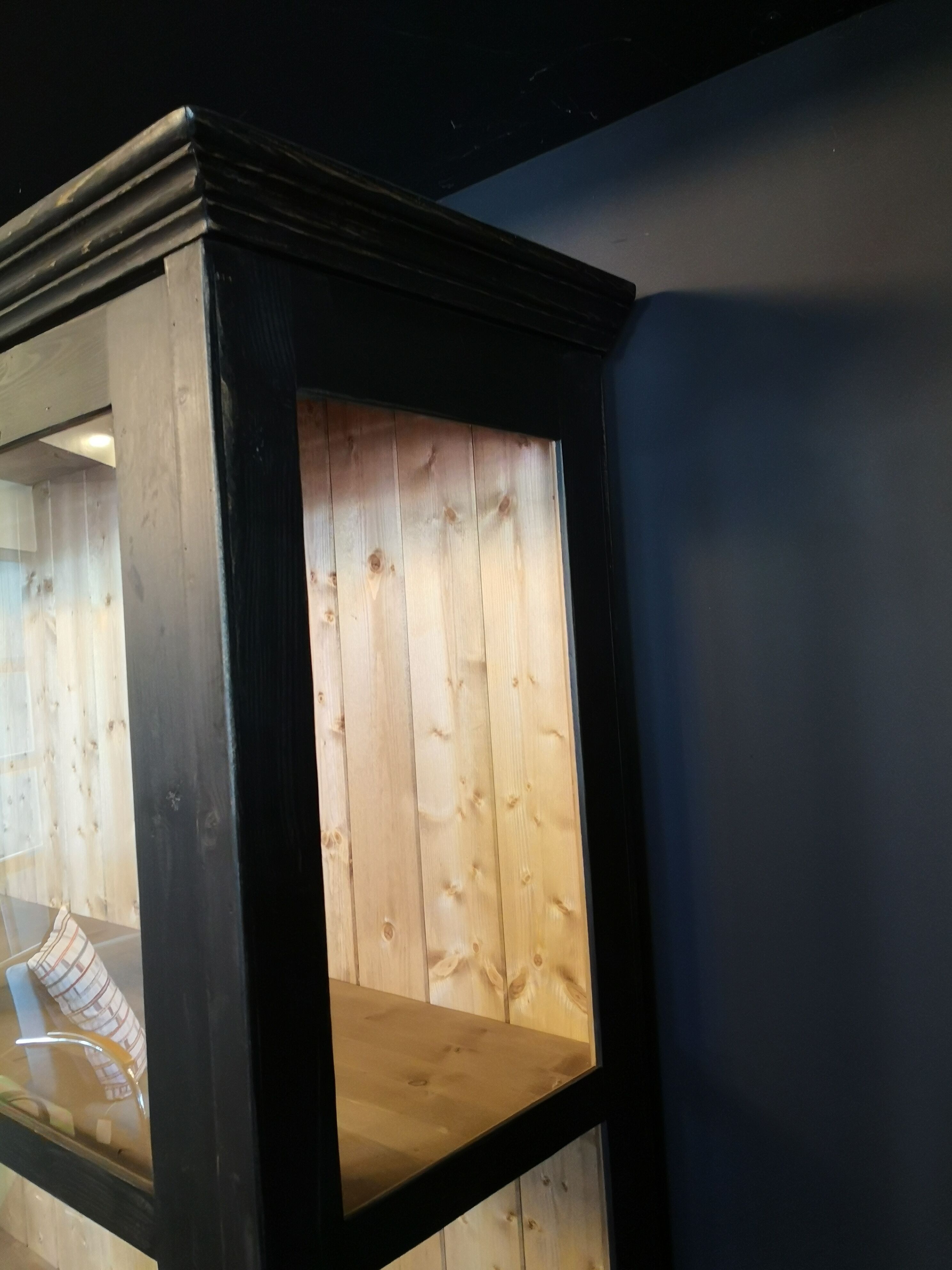 Large glazed Parisian wardrobe, showcase.