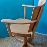 Manus Stephensen revolving office chair for Fritz Hansen. Denmark 1940