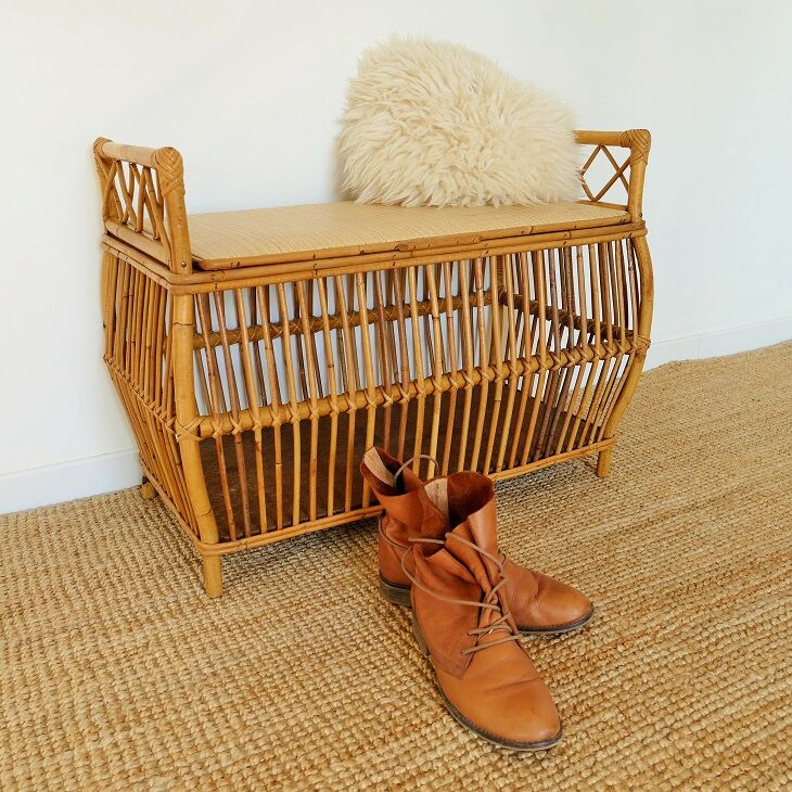 Rattan chest bench