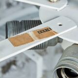 Glass and Brass Chandelier from Doria Leuchten, 1960s