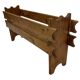 Vintage brutalist planter plant box sixties design wood