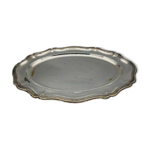 plateau en metal argente
