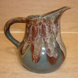 Fat Lava ceramic blue wine and water pitcher