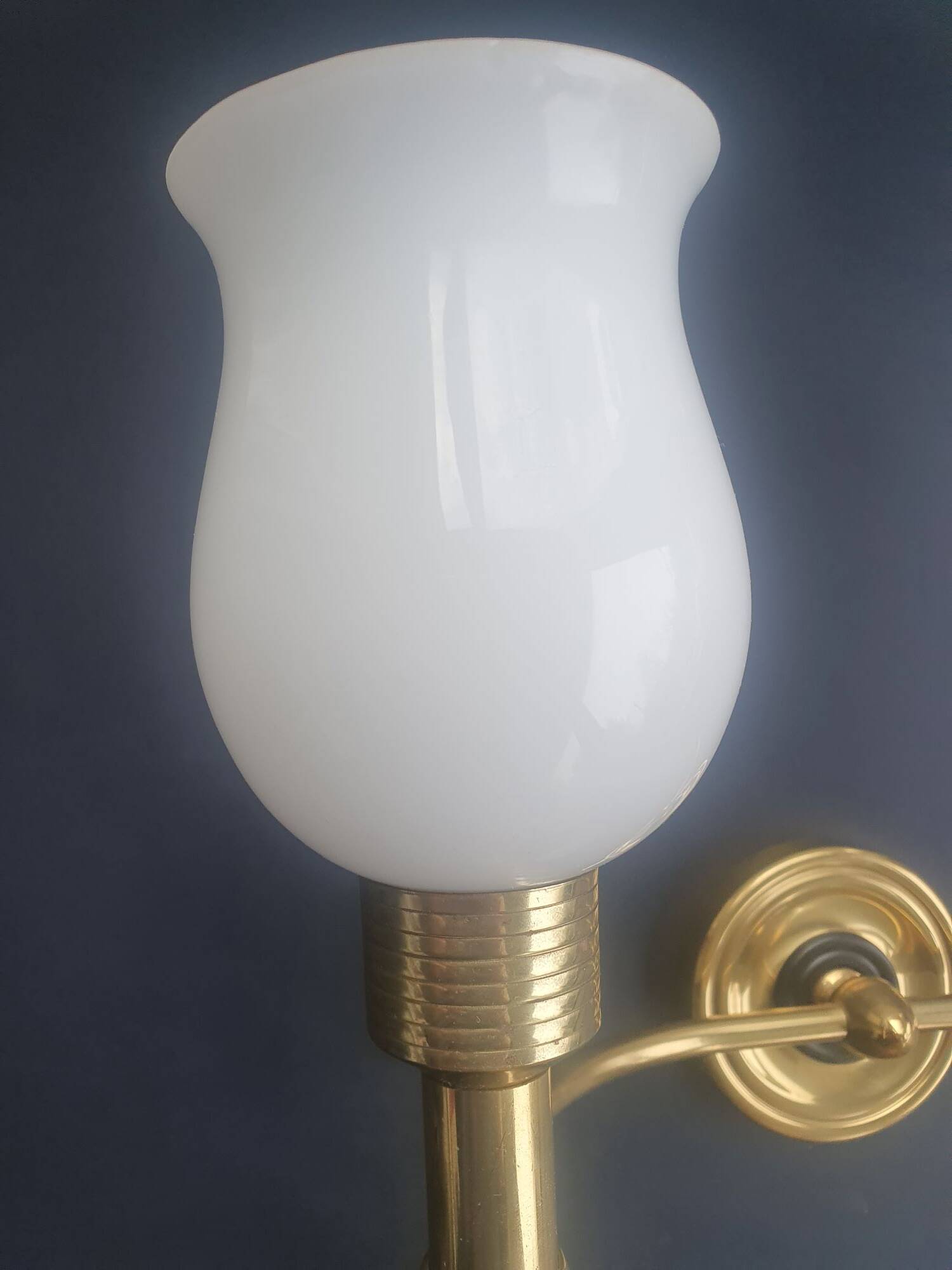 Large wall sconces torch style from the 1950s.