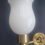 Large wall sconces torch style from the 1950s.