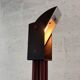 Halogen Red Black floor lamp, Italy, 1980s