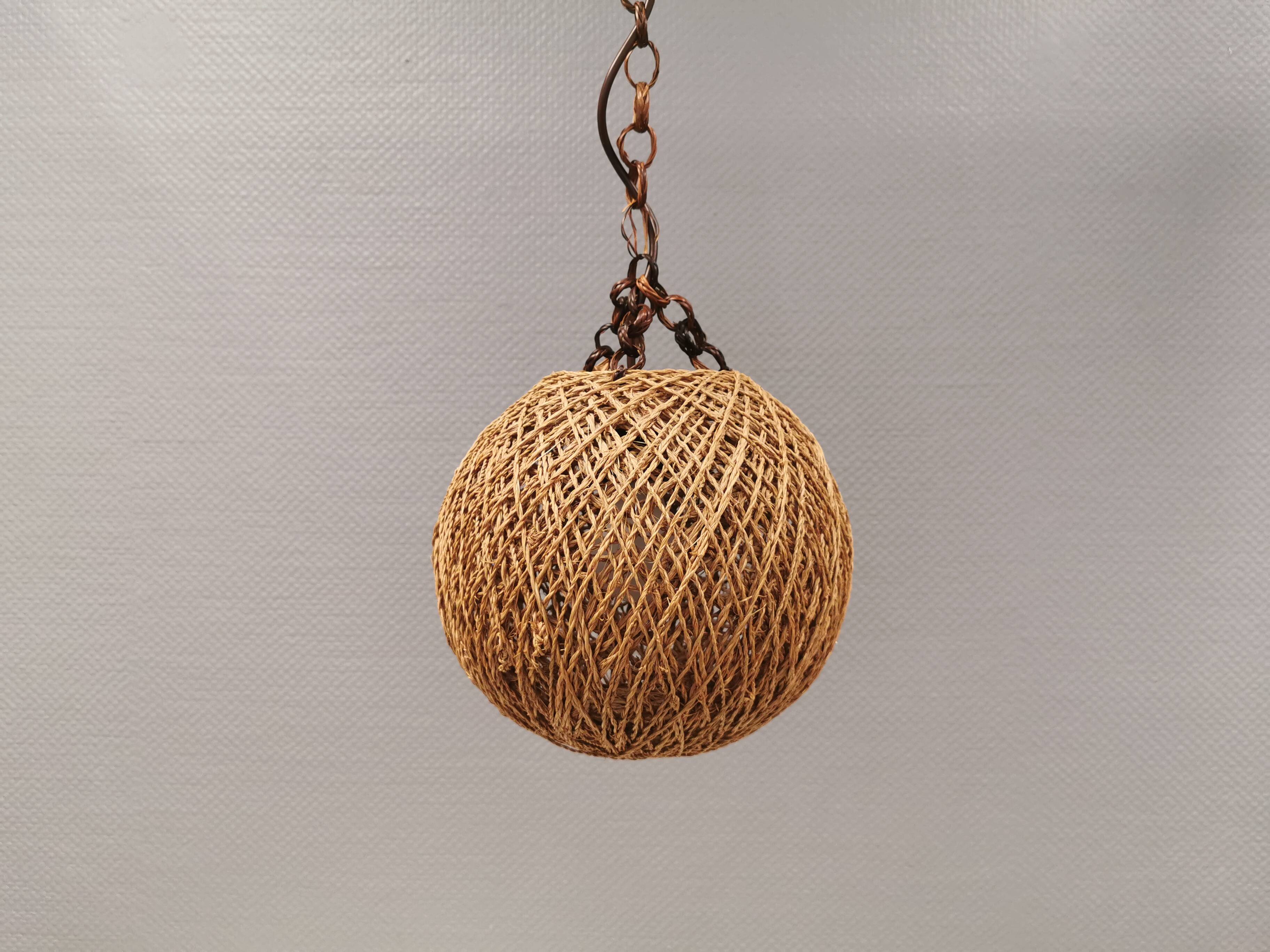 Rattan ball lamp