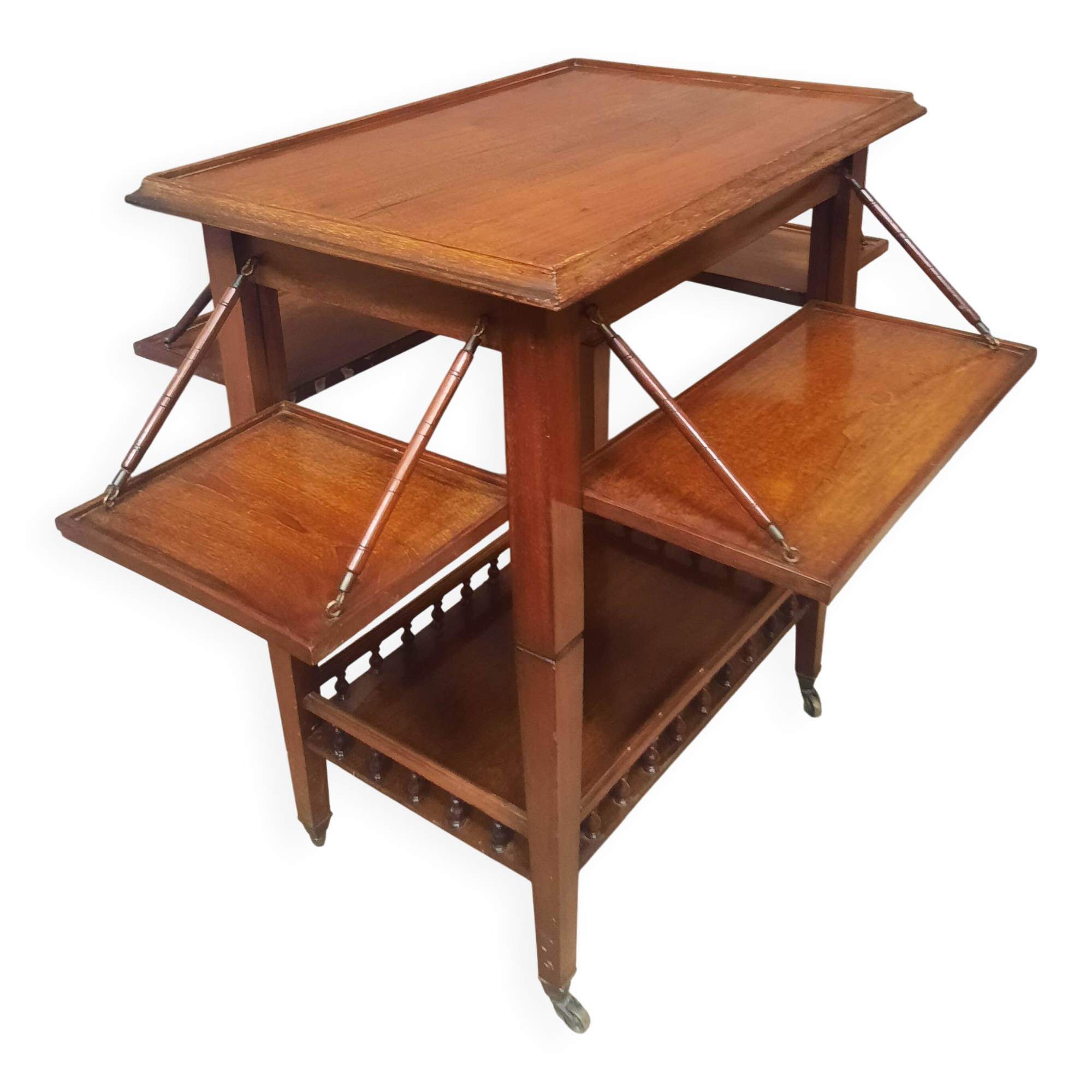 Four-tier folding tea table