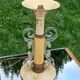 Lampe vintage des années 50 tôle, plexi et bois