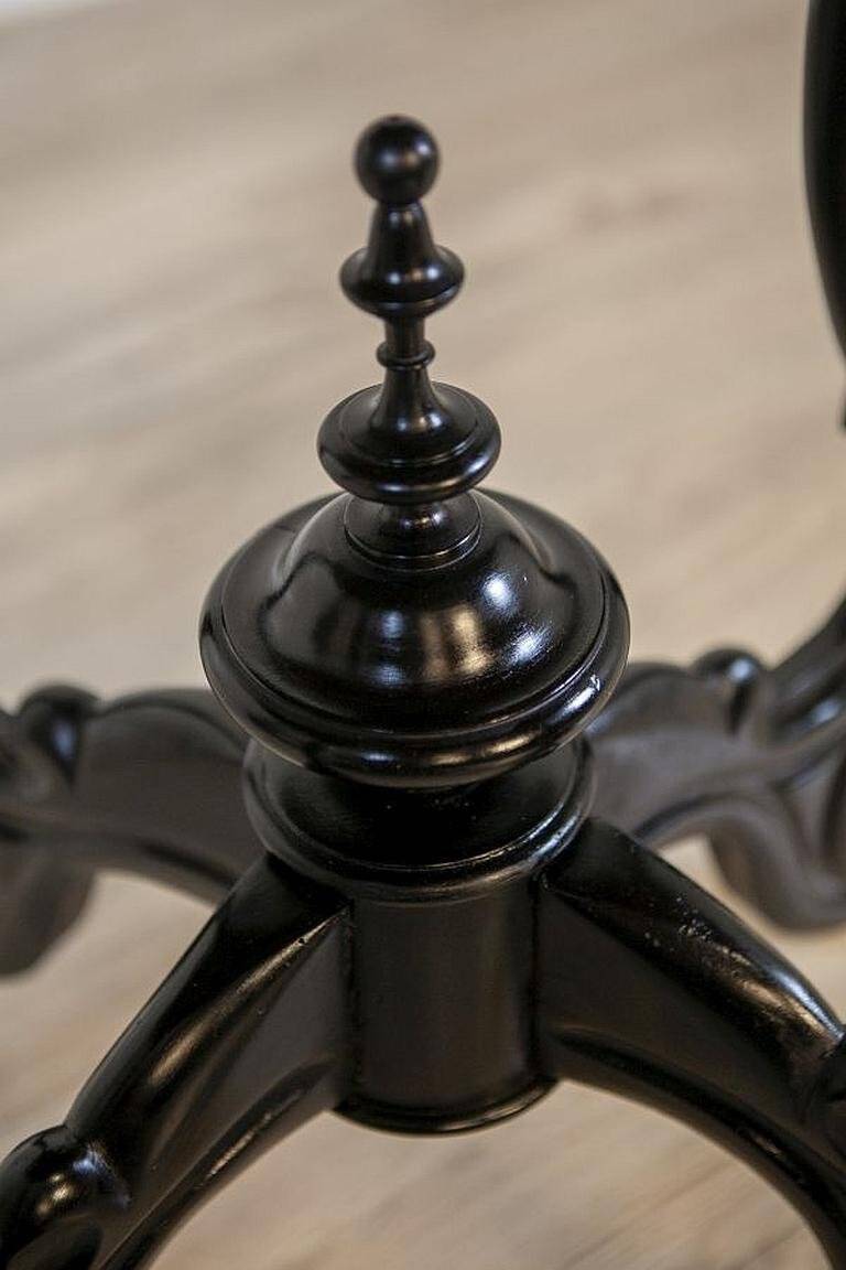 Antique Walnut Side Table with Veneered Top, 1890s