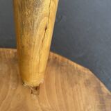 Side table in raw wood
