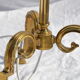 Louis XV style lamppost in gilded bronze