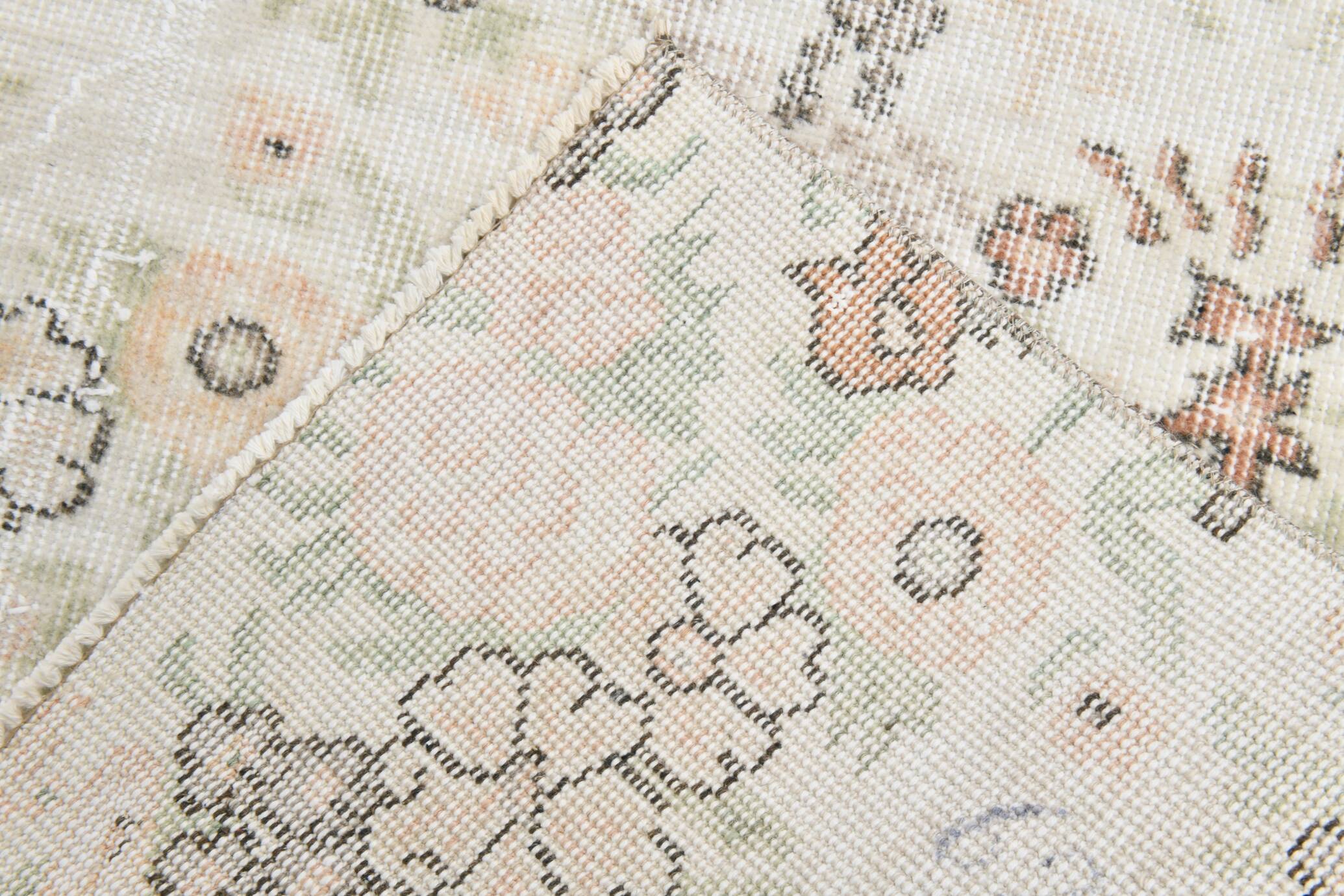 Tapis vintage en laine tapi beige 286x186