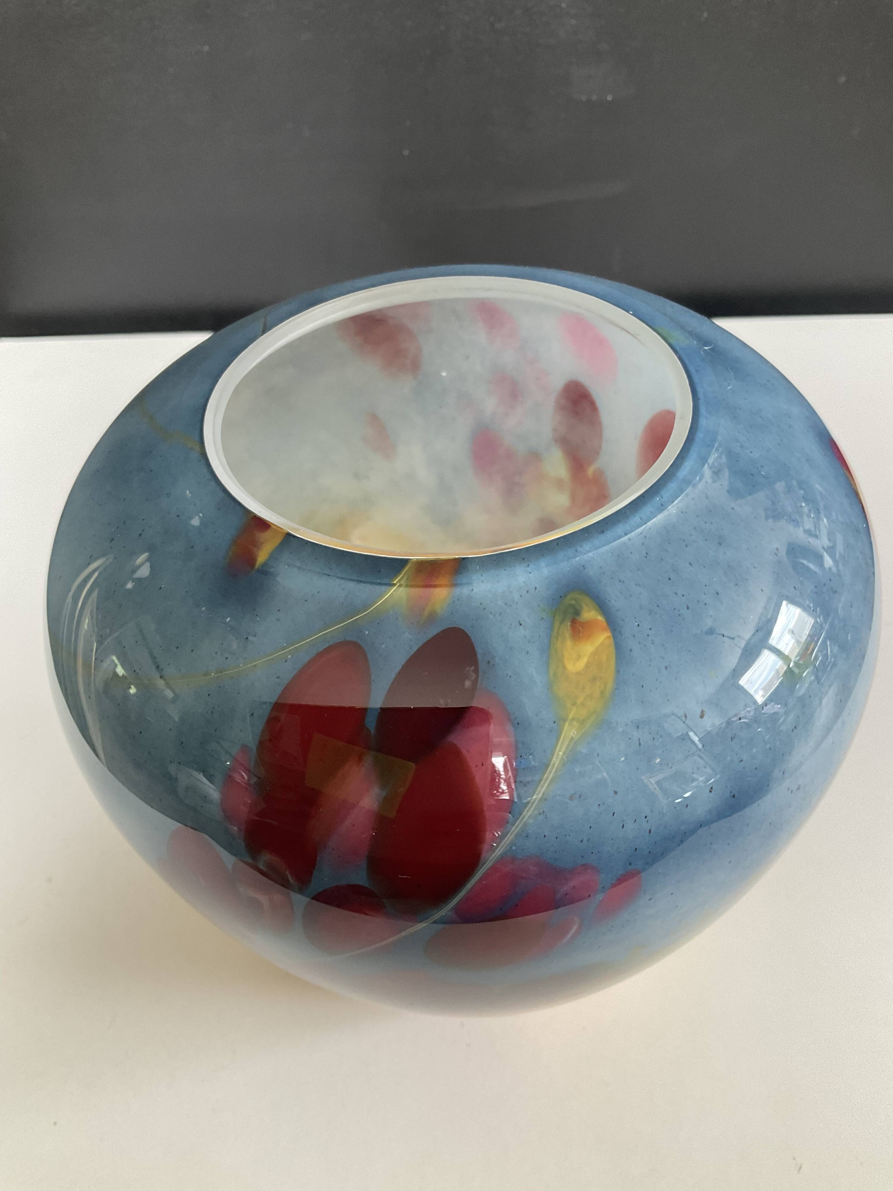 Vintage La Rochere glass paste vase